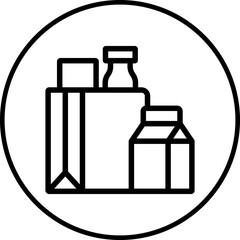 Shopping bag icon single vector illustration 