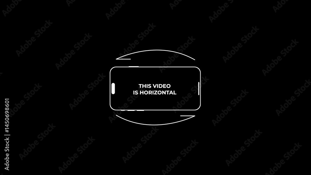 Poster rotating smartphone animation for mobile app promo