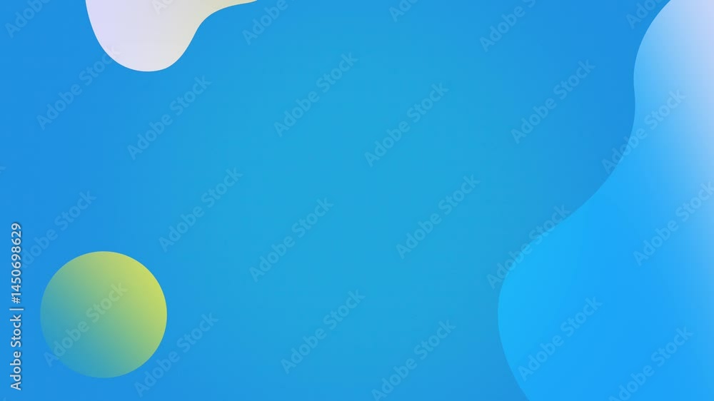 Poster abstract blue liquid shapes motion background animation