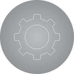 Setting icon single vector illustration 