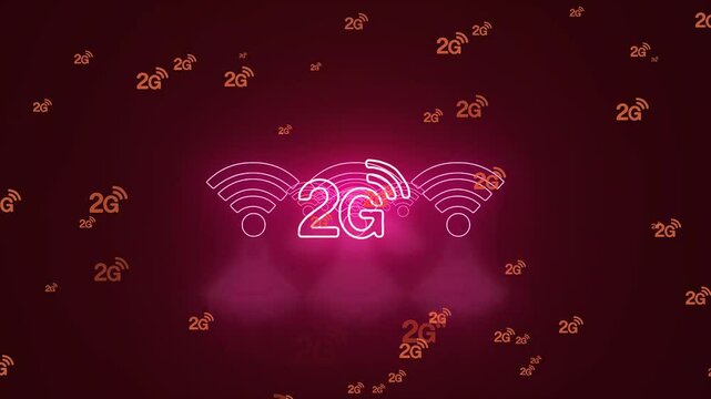 A futuristic digital background featuring a glowing neon tunnel with vibrant hues of blue, purple, and pink, symbolizing high-speed internet and data flow. The tunnel appears infinite, with Wi-F signa