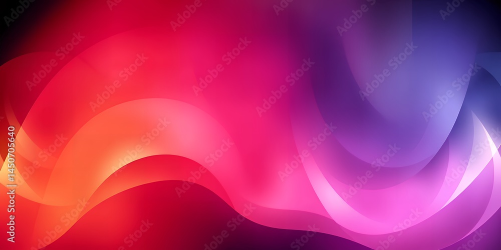 Aufkleber abstract background featuring smooth curves and a blend of vibrant colors in a gradient
