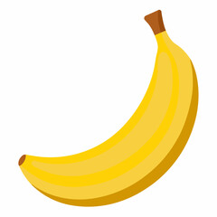 Banana isolated on white background 