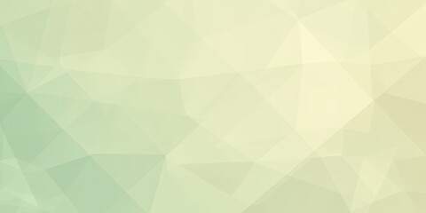 Fototapeta premium Abstract polygonal background with light green and yellow hues creating a mosaic effect