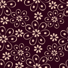 textile design with small flower pattern image
