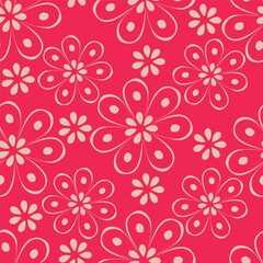textile design with small flower pattern image

