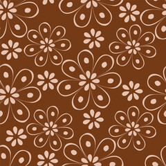 textile design with small flower pattern image
