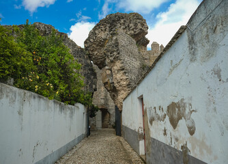 View of castle in Serpa, Portugal.