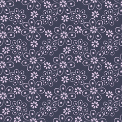 textile design with small flower pattern image
