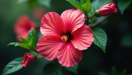 Delicate hibiscus petals, stylized arrangement, elegant motif , watercolor, hibiscus print, delicate