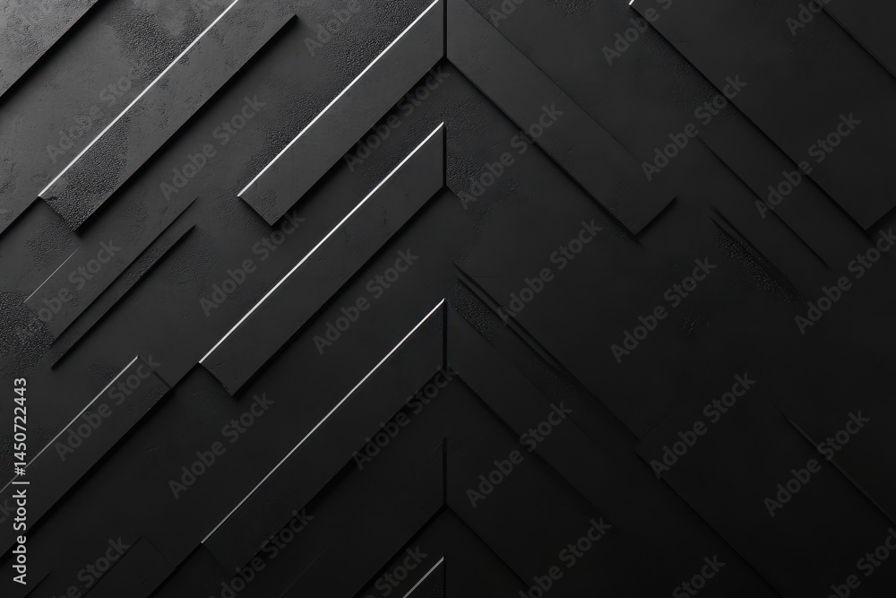 Poster dynamic black and white arrows create visual interest in motion graphics design, arrows on a black o
