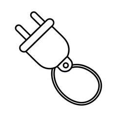 vector illustration of a plug 