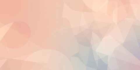 Soft pastel background with geometric shapes and subtle color gradients creating a dreamy effect