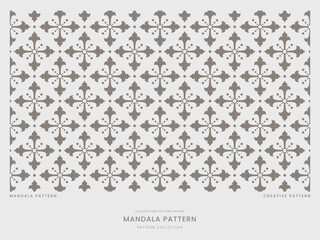 Elegant Mandala Tile Pattern Seamless Ornamental Background Design