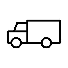 Truck clip art design on plain white transparent isolated background for card, shirt, hoodie, sweatshirt, apparel, tag, mug, icon, poster or badge