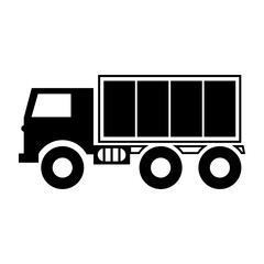 Truck clip art design on plain white transparent isolated background for card, shirt, hoodie, sweatshirt, apparel, tag, mug, icon, poster or badge