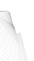 Fototapeta premium abstract architecture vector 3d illustration