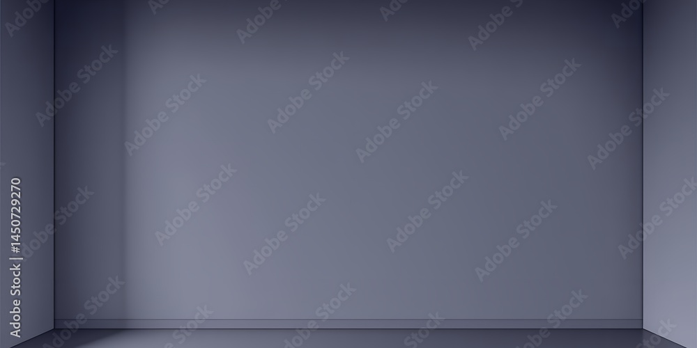 Poster a gray room with walls and floor illuminated by soft light creating a simple background