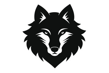 wolf head vector