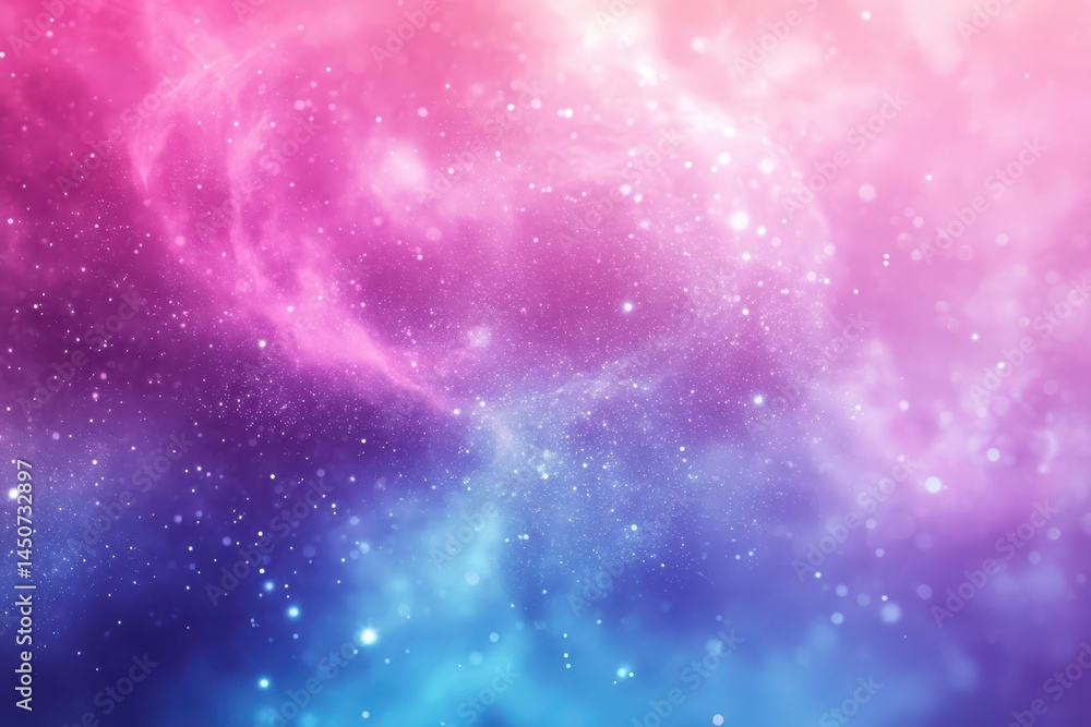 Poster Colorful glittering particles create a magical background effect for any creative project or display, Light glittering effect particles background video