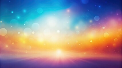 Naklejka premium Abstract Colorful Bokeh Background With Blurred Lights And Gradient Colors
