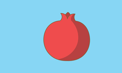 vector illustration of pome
