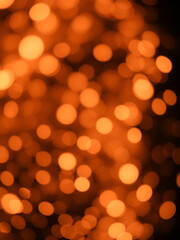 Obraz premium Abstract particle lights black background