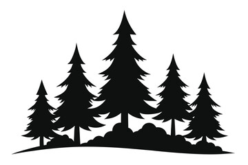 snowy-pines--silhuette---vector-art-illustriton-wh.eps