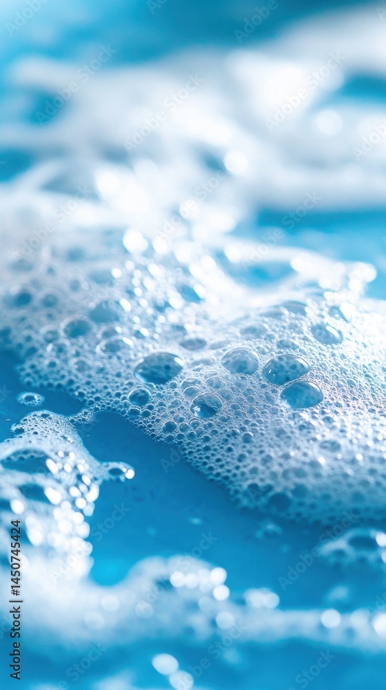 Aufkleber serene aquatic scene showcasing the delicate interplay of light and shadow on gentle bubbles creatin