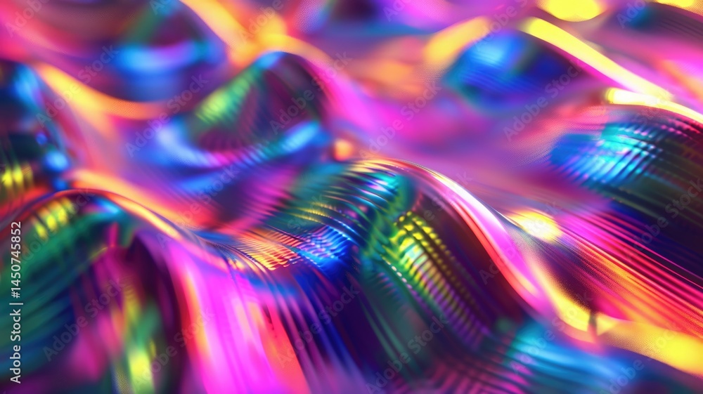 Poster abstract vivid color wave express and emphasize energetic signal. seamless texture of vividness curv