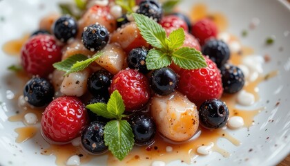 Delicious Berry Salad Recipe A Refreshing Summer Dessert with Honey-Lime Dressing
