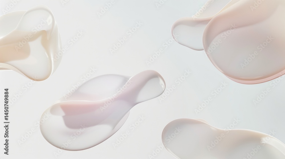 Poster the abstract picture depict about seamless pattern of soft fabric in beige color with mesmerize shap