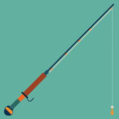fishing rod vector