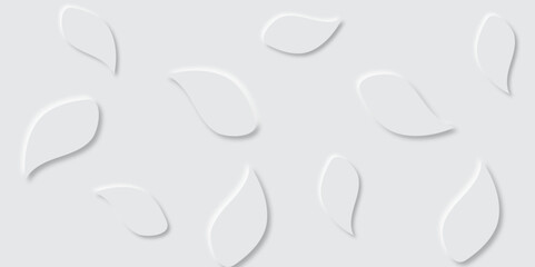 Abstract natural tree leaves shadow on grey wall background. created with vintage art style, depicting nature-inspired floral background. Modern website or mobile app design. Minimal style neomorphs.