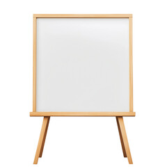 A blank sign stand isolated on transparent white background, clipping path