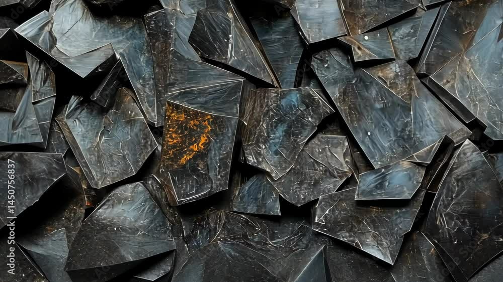Poster dynamic abstract geometric shapes with rust texture