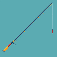 fishing rod vector