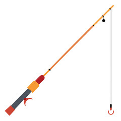 fishing rod vector