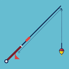 fishing rod vector