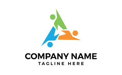 Human people logo design