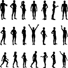 A set of icons of humans