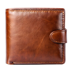 Classic Leather Wallet On White