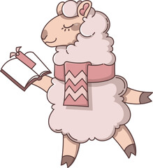 Sheep with Book
