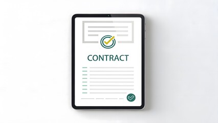 Digital Contract on Tablet