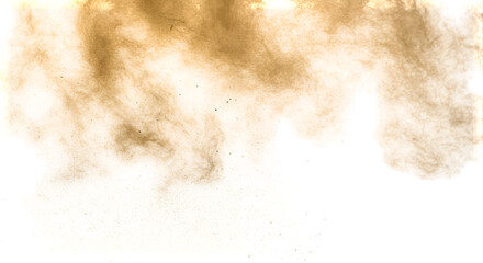 Fototapeta premium Realistic dust explosion particles with transparency