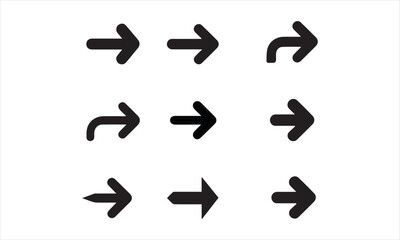 A collection of various hand-drawn directional arrows.