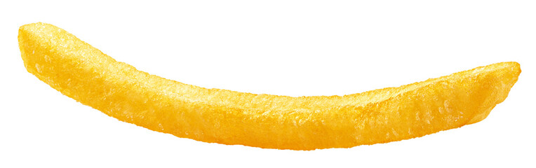 French Fries, Potato Fry isolated on white background, full depth of field