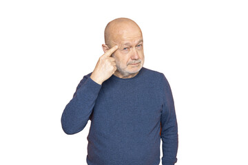 a man making a gesture of having an idea