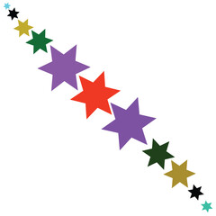 Obraz premium Colored Pencils Bottom White Background Pastel Stock Illustration