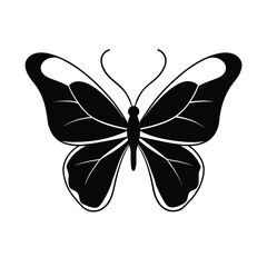 Modern Monarch Butterfly Silhouette Graphic